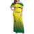 Custom Australia Cricket Family Matching Off Shoulder Maxi Dress and Hawaiian Shirt Go Champions Aussies LT05 - Wonder Print Shop