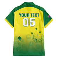 Custom Australia Cricket Family Matching Off Shoulder Short Dress and Hawaiian Shirt Go Champions Aussies LT05 - Wonder Print Shop