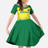 Custom Australia Cricket Family Matching Puletasi and Hawaiian Shirt Go Champions Aussies LT05 - Wonder Print Shop