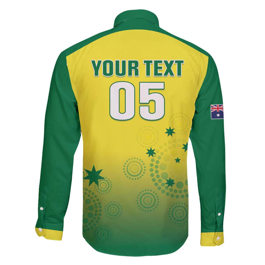 Custom Australia Cricket Family Matching Short Sleeve Bodycon Dress and Hawaiian Shirt Go Champions Aussies LT05 - Wonder Print Shop
