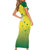 Custom Australia Cricket Family Matching Short Sleeve Bodycon Dress and Hawaiian Shirt Go Champions Aussies LT05 - Wonder Print Shop