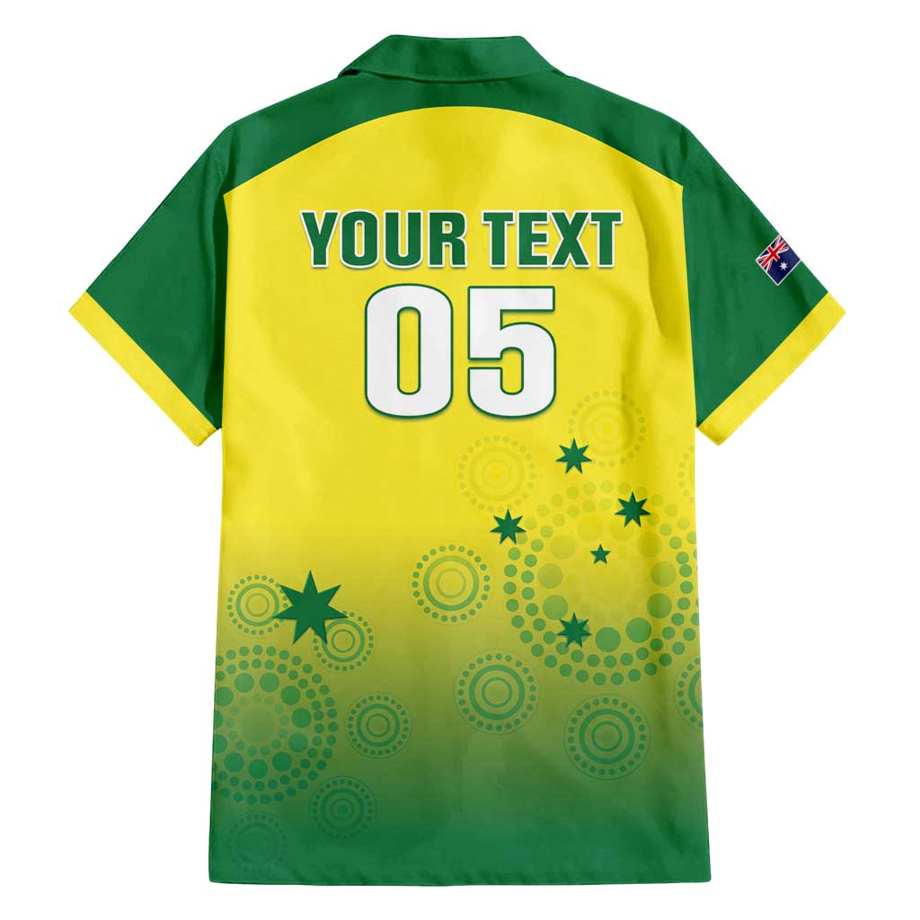 Custom Australia Cricket Family Matching Summer Maxi Dress and Hawaiian Shirt Go Champions Aussies LT05 - Wonder Print Shop