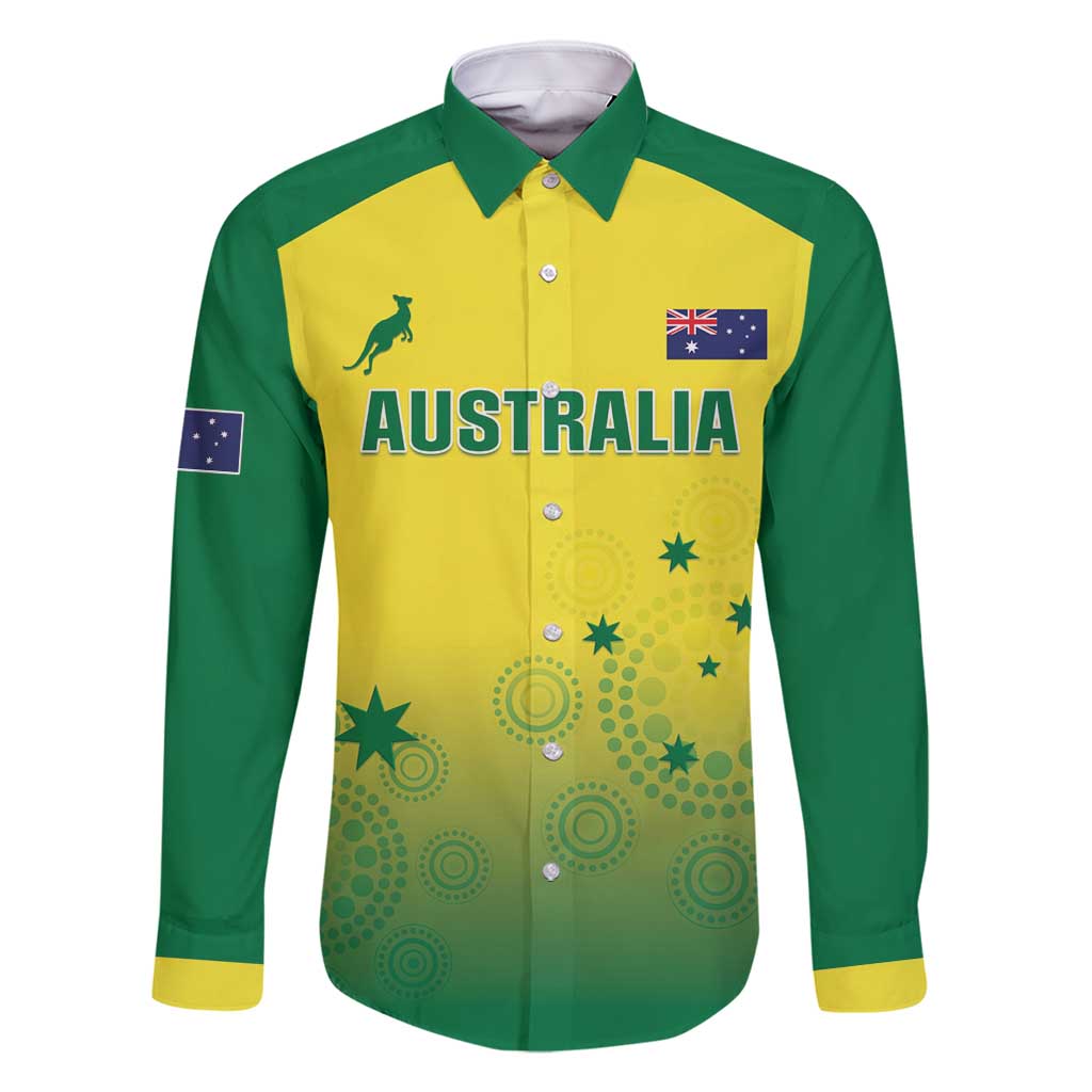 Custom Australia Cricket Family Matching Summer Maxi Dress and Hawaiian Shirt Go Champions Aussies LT05 - Wonder Print Shop