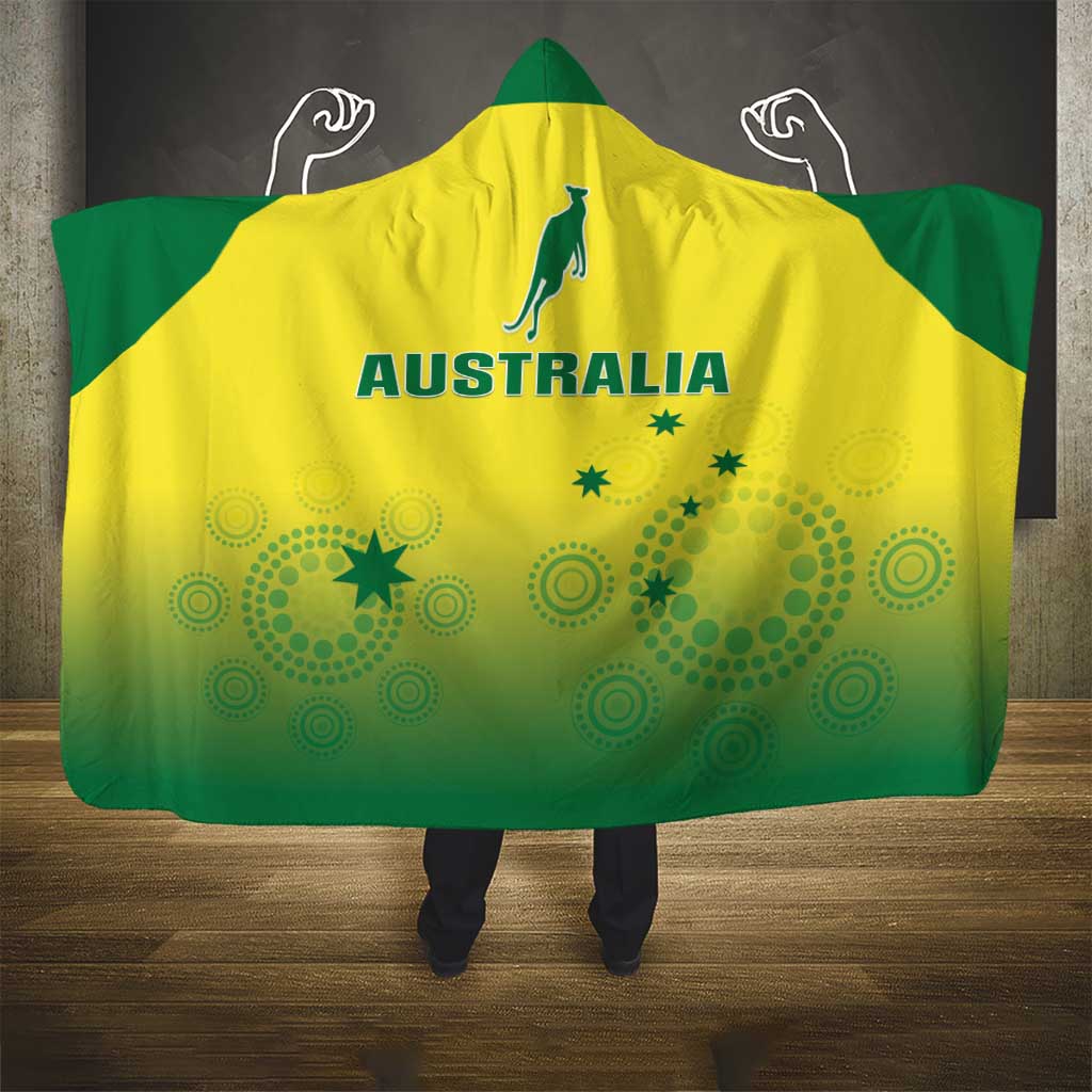 Custom Australia Cricket Hooded Blanket Go Champions Aussies