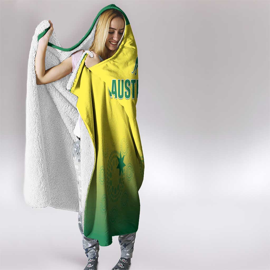 Custom Australia Cricket Hooded Blanket Go Champions Aussies