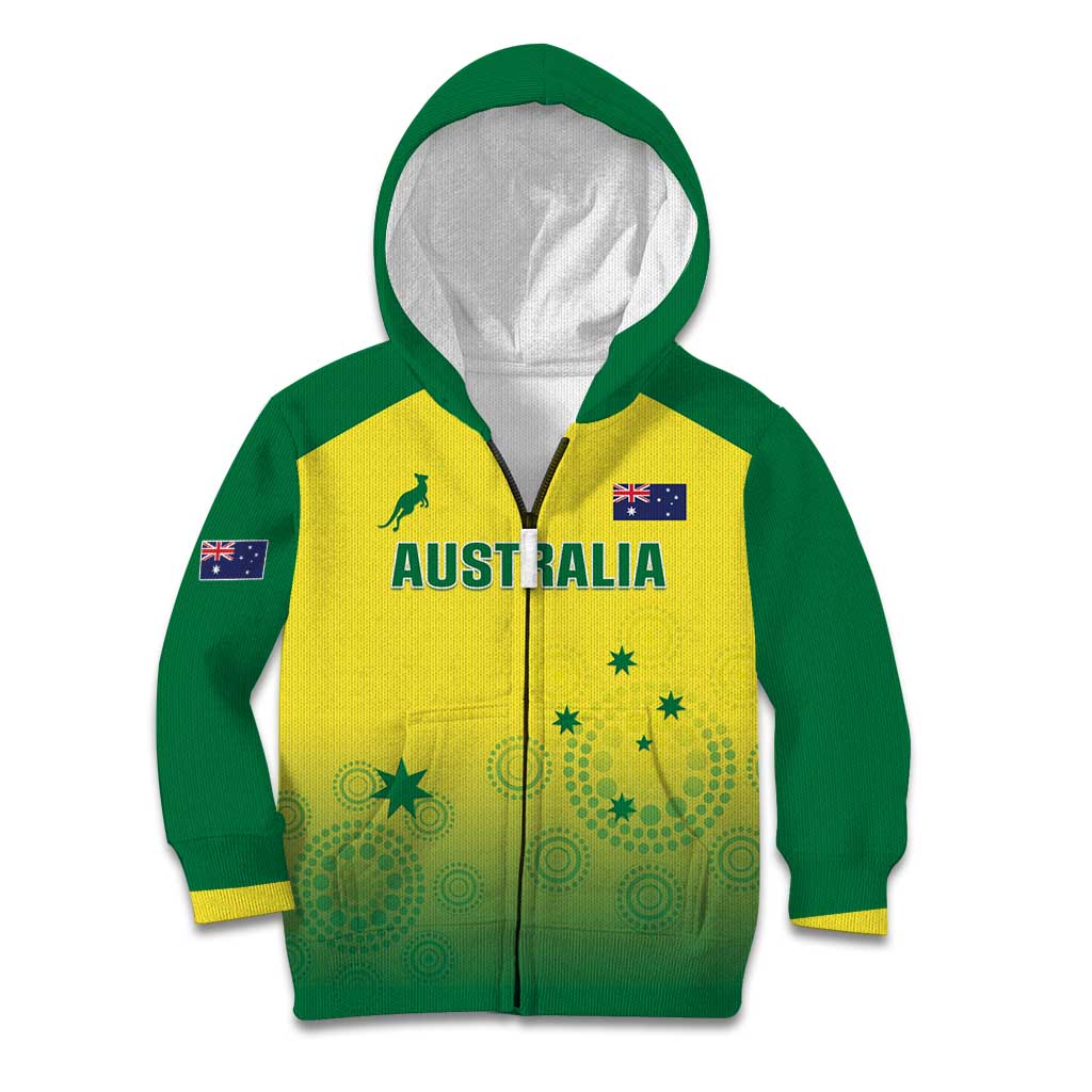 Custom Australia Cricket Kid Hoodie Go Champions Aussies LT05 - Wonder Print Shop