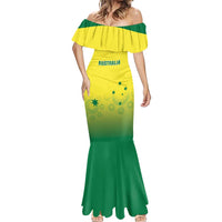 Custom Australia Cricket Mermaid Dress Go Champions Aussies LT05 - Wonder Print Shop