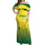 Custom Australia Cricket Off Shoulder Maxi Dress Go Champions Aussies LT05 - Wonder Print Shop