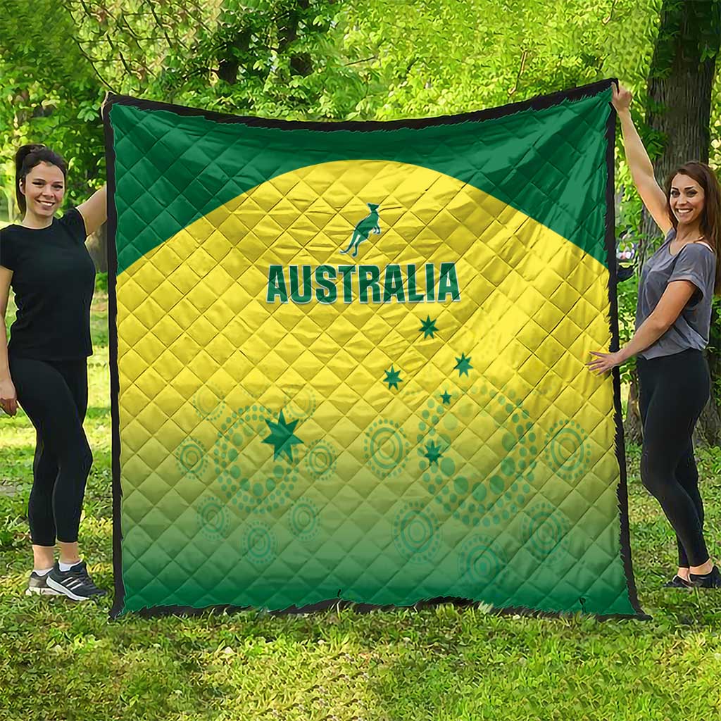 Custom Australia Cricket Quilt Go Champions Aussies LT05 - Wonder Print Shop