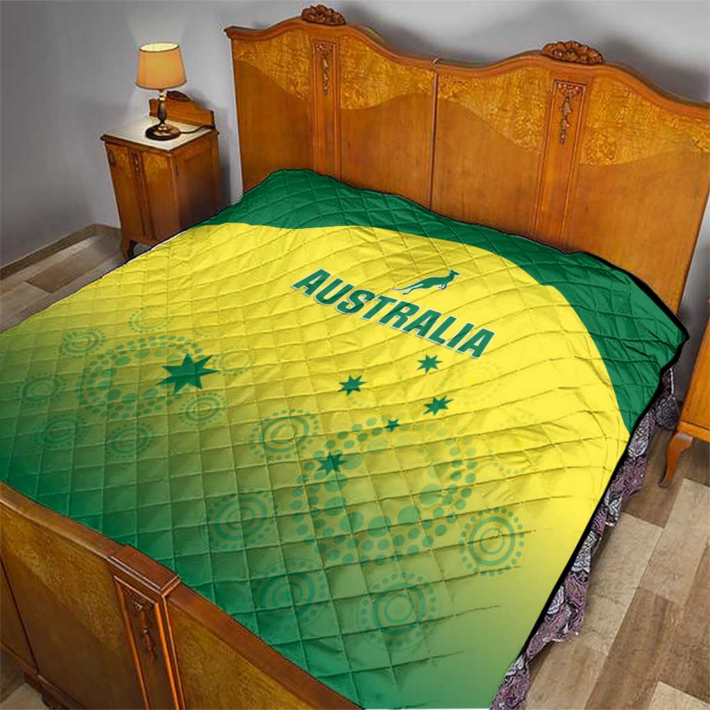 Custom Australia Cricket Quilt Go Champions Aussies LT05 - Wonder Print Shop