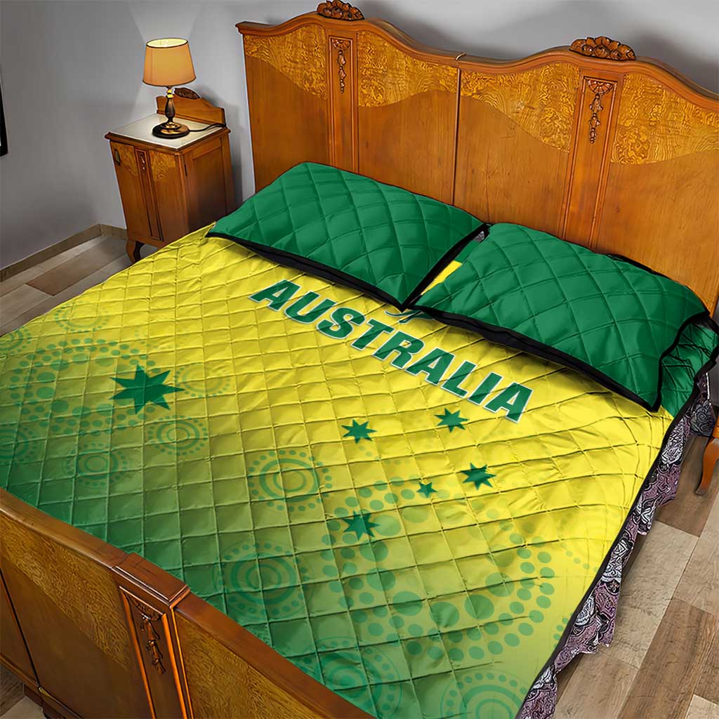 Custom Australia Cricket Quilt Bed Set Go Champions Aussies LT05 - Wonder Print Shop
