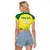 Custom Australia Cricket Raglan Cropped T Shirt Go Champions Aussies LT05 - Wonder Print Shop