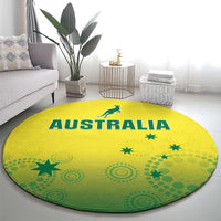 Custom Australia Cricket Round Carpet Go Champions Aussies