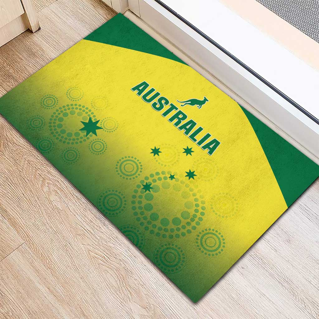 Custom Australia Cricket Rubber Doormat Go Champions Aussies LT05 - Wonder Print Shop