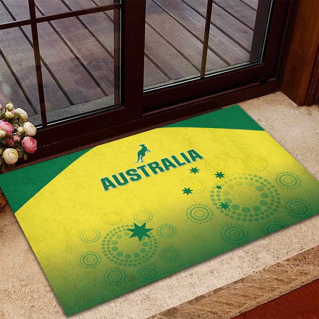 Custom Australia Cricket Rubber Doormat Go Champions Aussies LT05 - Wonder Print Shop