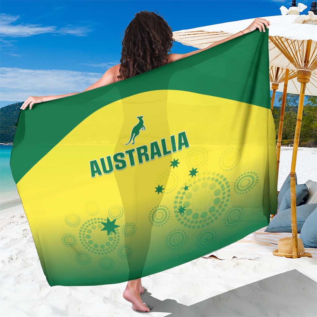 Custom Australia Cricket Sarong Go Champions Aussies LT05 - Wonder Print Shop