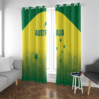 Custom Australia Cricket Window Curtain Go Champions Aussies LT05 - Wonder Print Shop