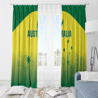 Custom Australia Cricket Window Curtain Go Champions Aussies LT05 - Wonder Print Shop