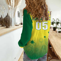 Custom Australia Cricket Women Casual Shirt Go Champions Aussies LT05 - Wonder Print Shop