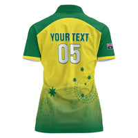 Custom Australia Cricket Women Polo Shirt Go Champions Aussies LT05 - Wonder Print Shop