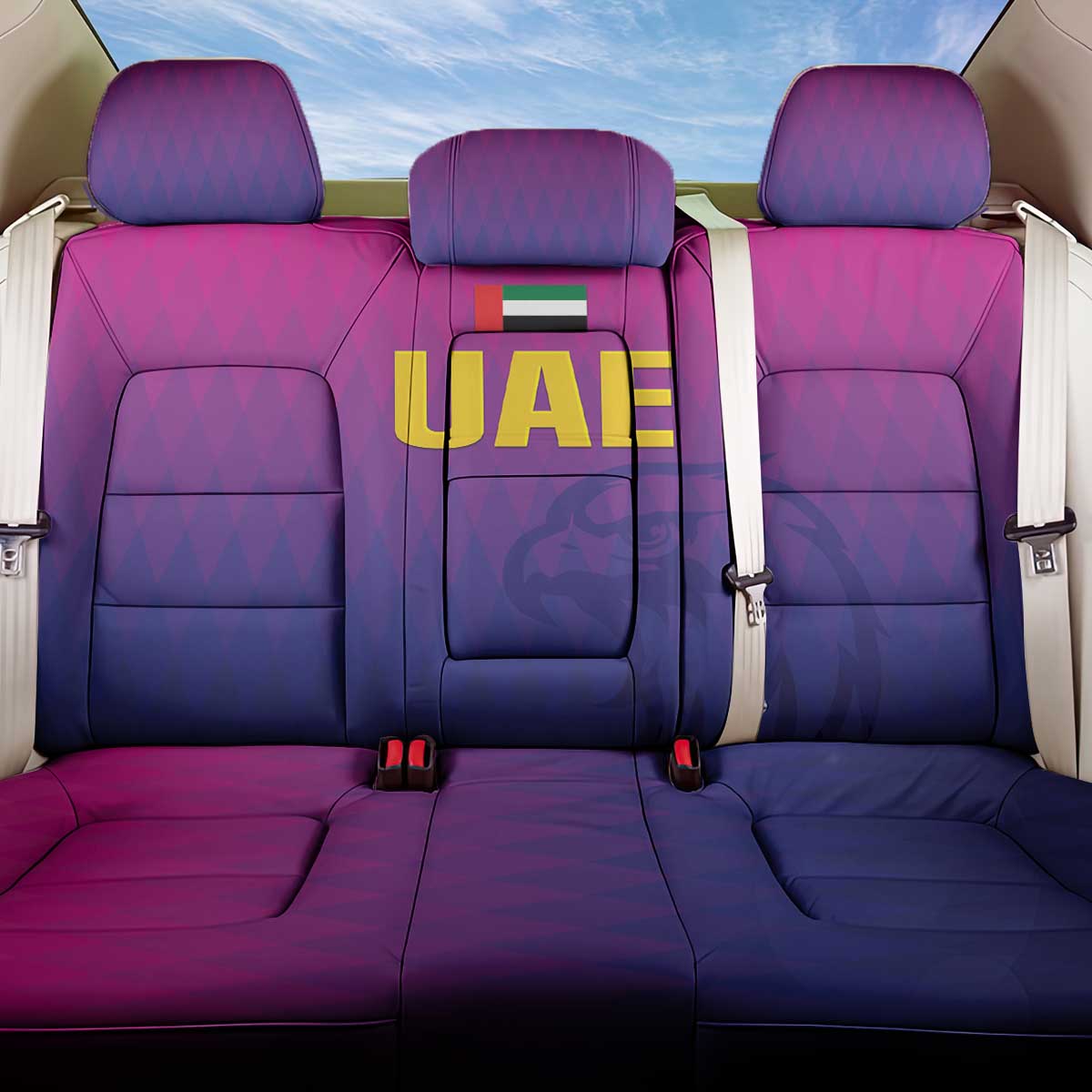 United Arab Emirates Cricket Back Car Seat Cover Go Champions Sporty Style LT05 - Wonder Print Shop