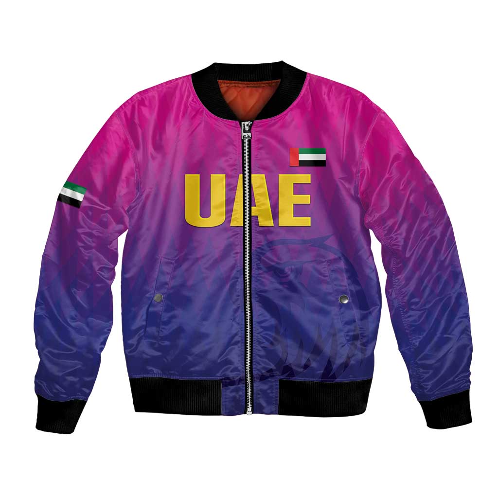 Custom United Arab Emirates Cricket Bomber Jacket Go Champions Sporty Style LT05 - Wonder Print Shop