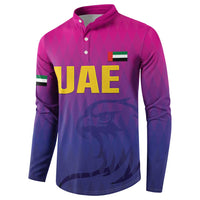 Custom United Arab Emirates Cricket Button Sweatshirt Go Champions Sporty Style LT05 - Wonder Print Shop
