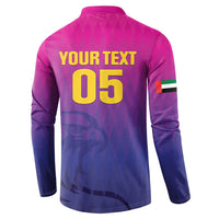 Custom United Arab Emirates Cricket Button Sweatshirt Go Champions Sporty Style LT05 - Wonder Print Shop