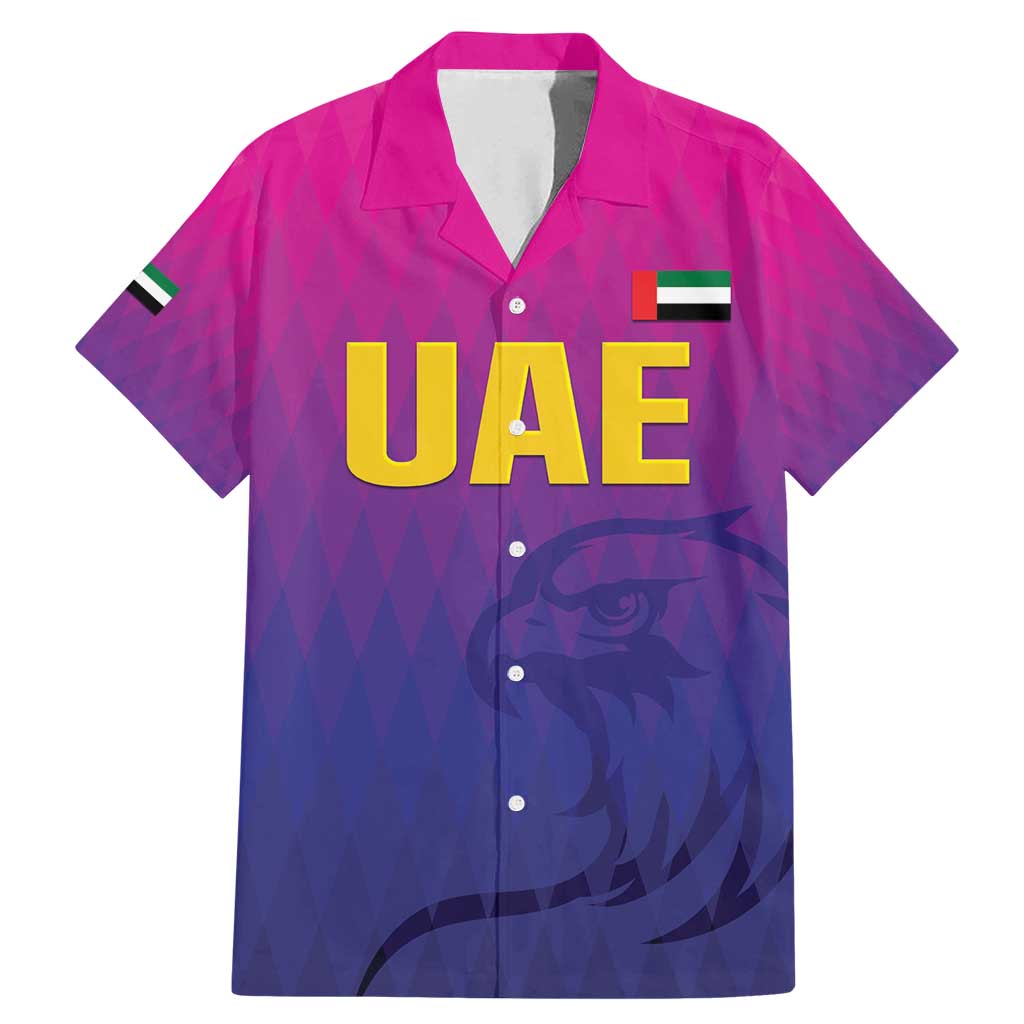 Custom United Arab Emirates Cricket Family Matching Mermaid Dress and Hawaiian Shirt Go Champions Sporty Style LT05 - Wonder Print Shop