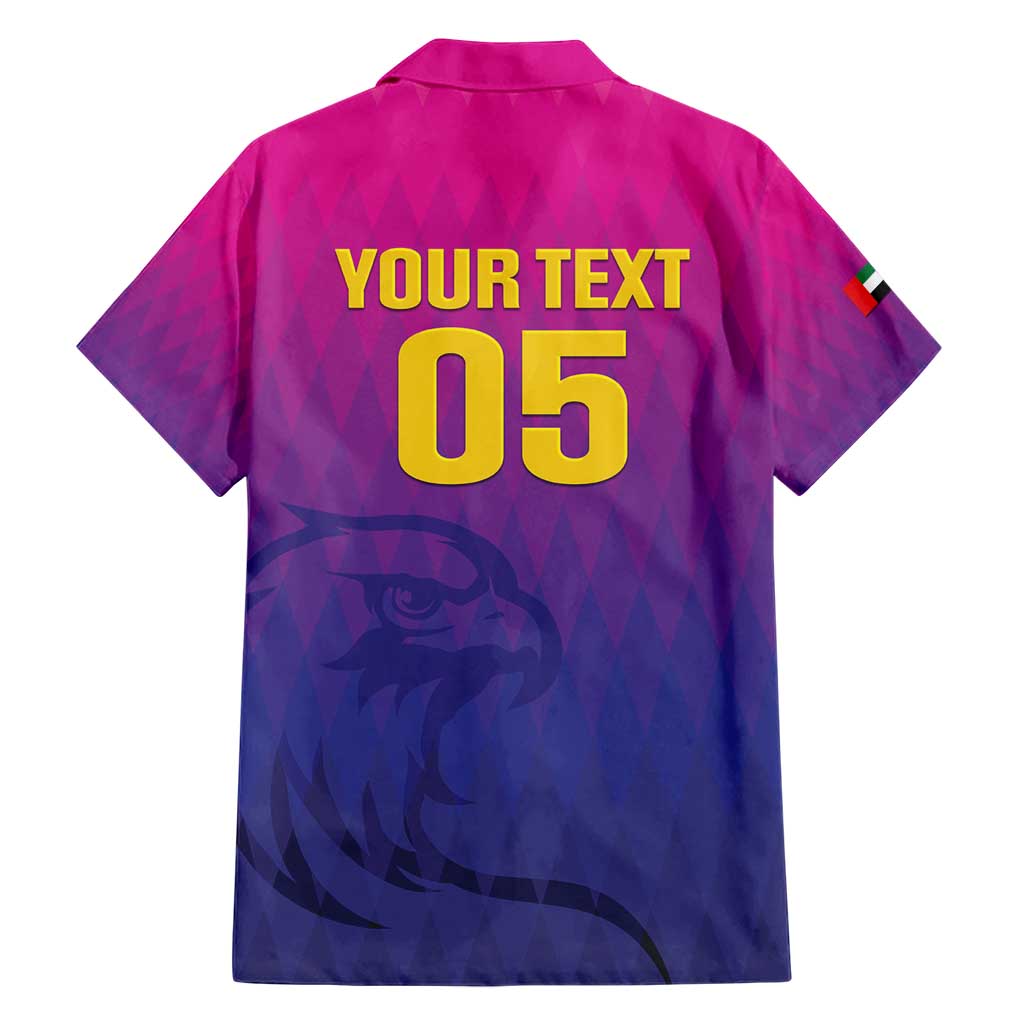 Custom United Arab Emirates Cricket Family Matching Short Sleeve Bodycon Dress and Hawaiian Shirt Go Champions Sporty Style LT05 - Wonder Print Shop