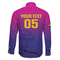 Custom United Arab Emirates Cricket Family Matching Short Sleeve Bodycon Dress and Hawaiian Shirt Go Champions Sporty Style LT05 - Wonder Print Shop