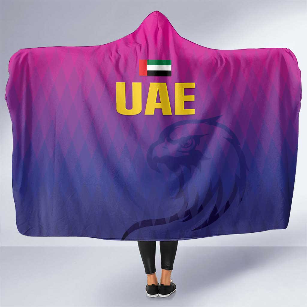 United Arab Emirates Cricket Hooded Blanket Go Champions Sporty Style