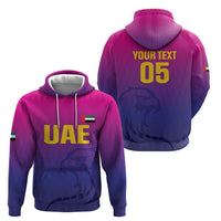 Custom United Arab Emirates Cricket Hoodie Go Champions Sporty Style LT05 - Wonder Print Shop