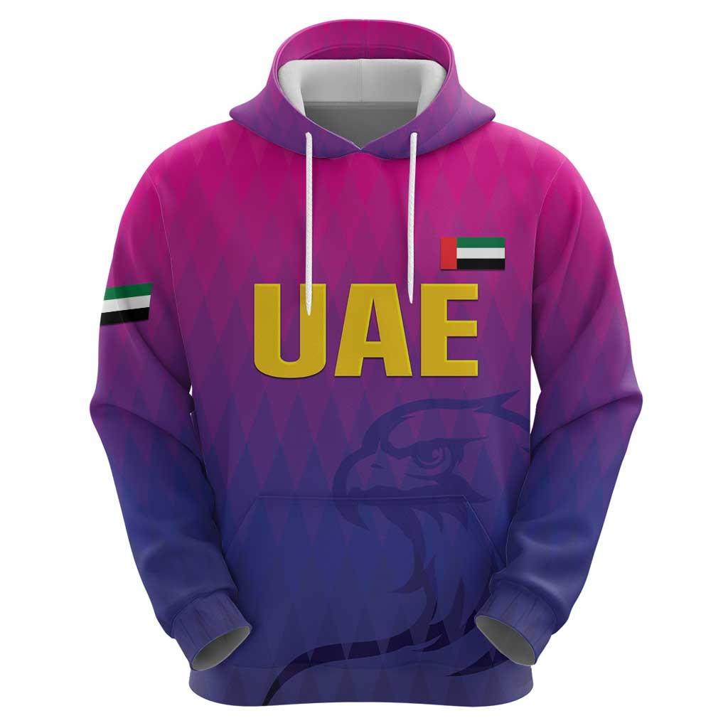 Custom United Arab Emirates Cricket Hoodie Go Champions Sporty Style LT05 - Wonder Print Shop