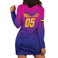 Custom United Arab Emirates Cricket Hoodie Dress Go Champions Sporty Style LT05 - Wonder Print Shop