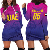 Custom United Arab Emirates Cricket Hoodie Dress Go Champions Sporty Style LT05 - Wonder Print Shop