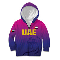 Custom United Arab Emirates Cricket Kid Hoodie Go Champions Sporty Style LT05 - Wonder Print Shop