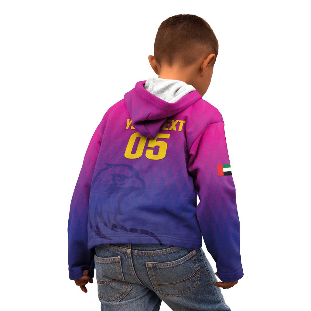 Custom United Arab Emirates Cricket Kid Hoodie Go Champions Sporty Style LT05 - Wonder Print Shop