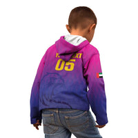 Custom United Arab Emirates Cricket Kid Hoodie Go Champions Sporty Style LT05 - Wonder Print Shop