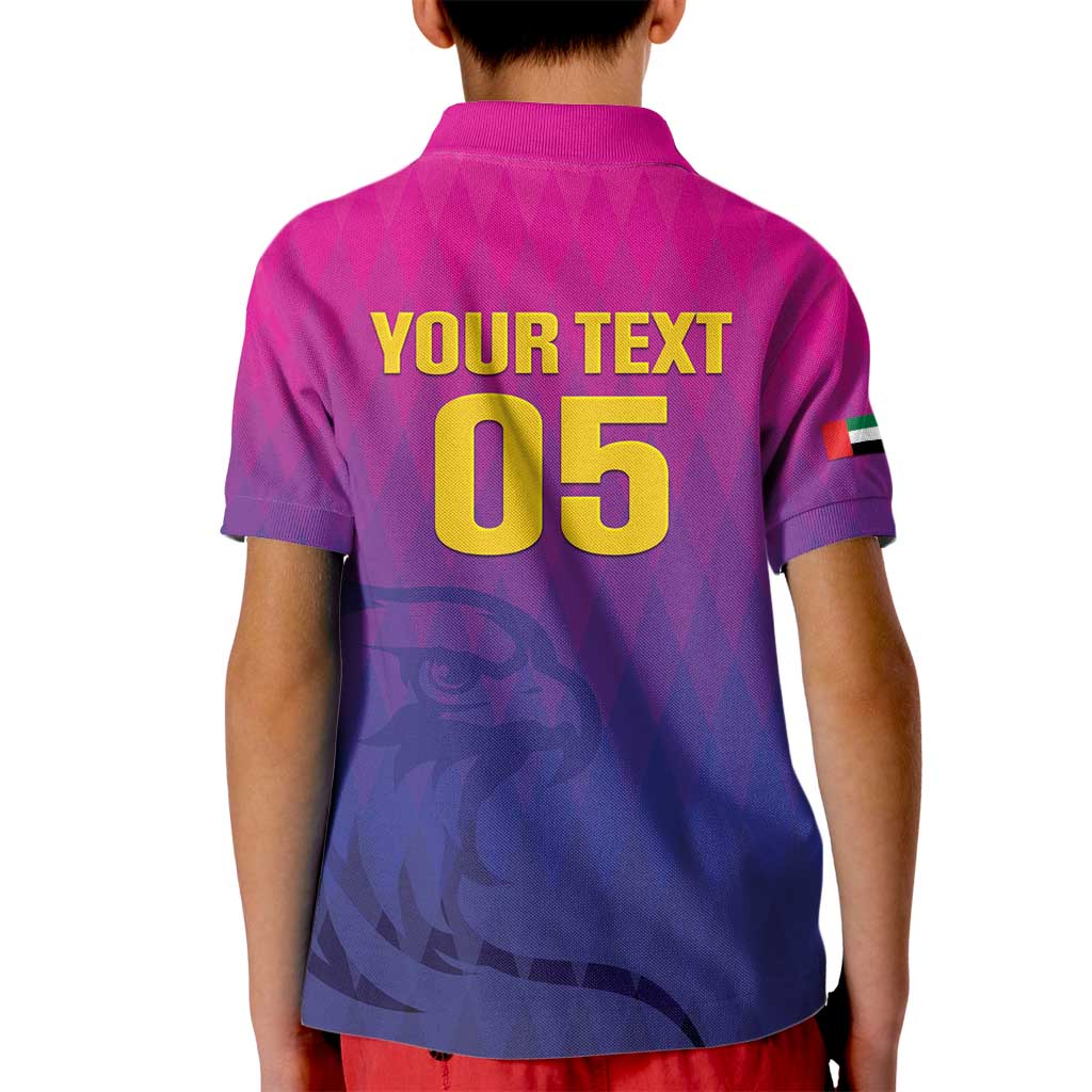Custom United Arab Emirates Cricket Kid Polo Shirt Go Champions Sporty Style LT05 - Wonder Print Shop