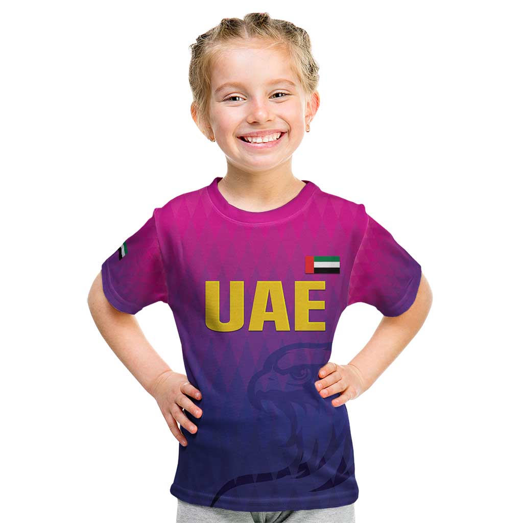 Custom United Arab Emirates Cricket Kid T Shirt Go Champions Sporty Style LT05 - Wonder Print Shop