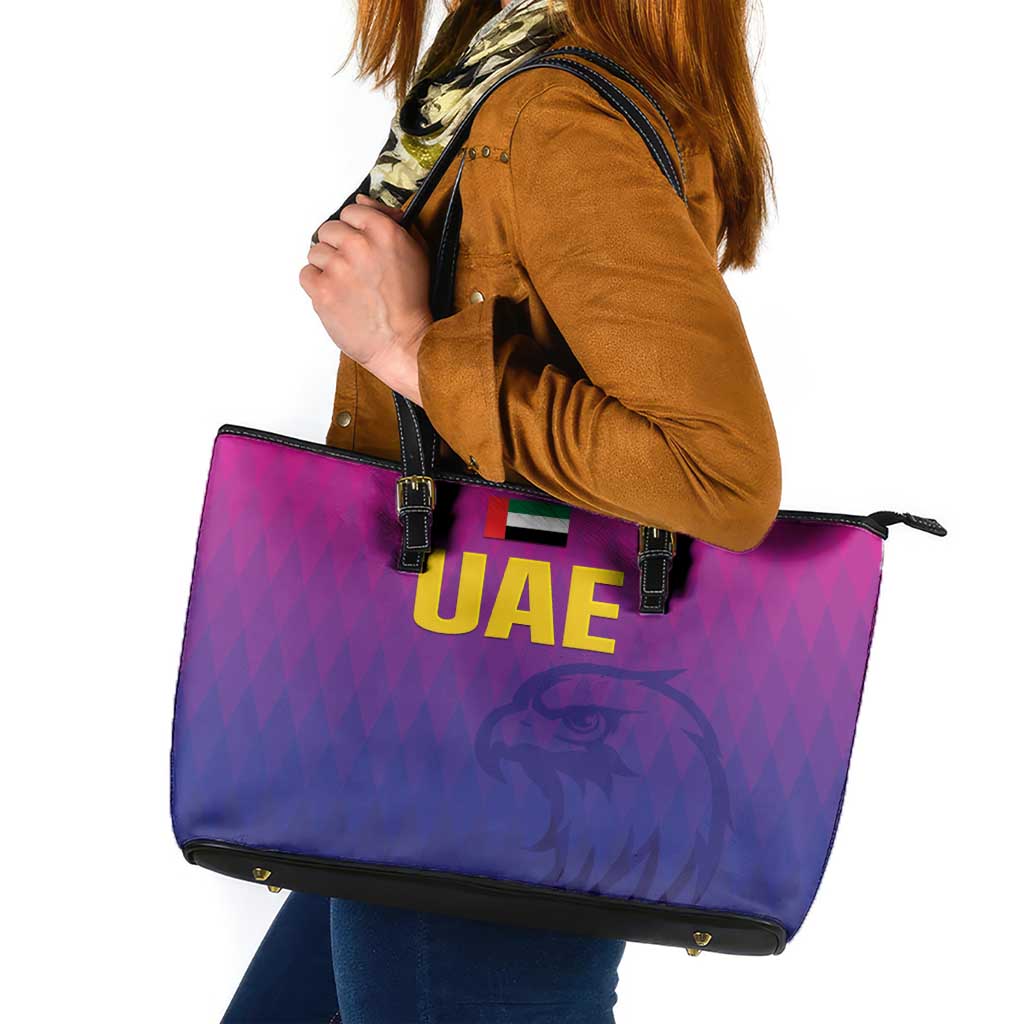United Arab Emirates Cricket Leather Tote Bag Go Champions Sporty Style LT05 - Wonder Print Shop