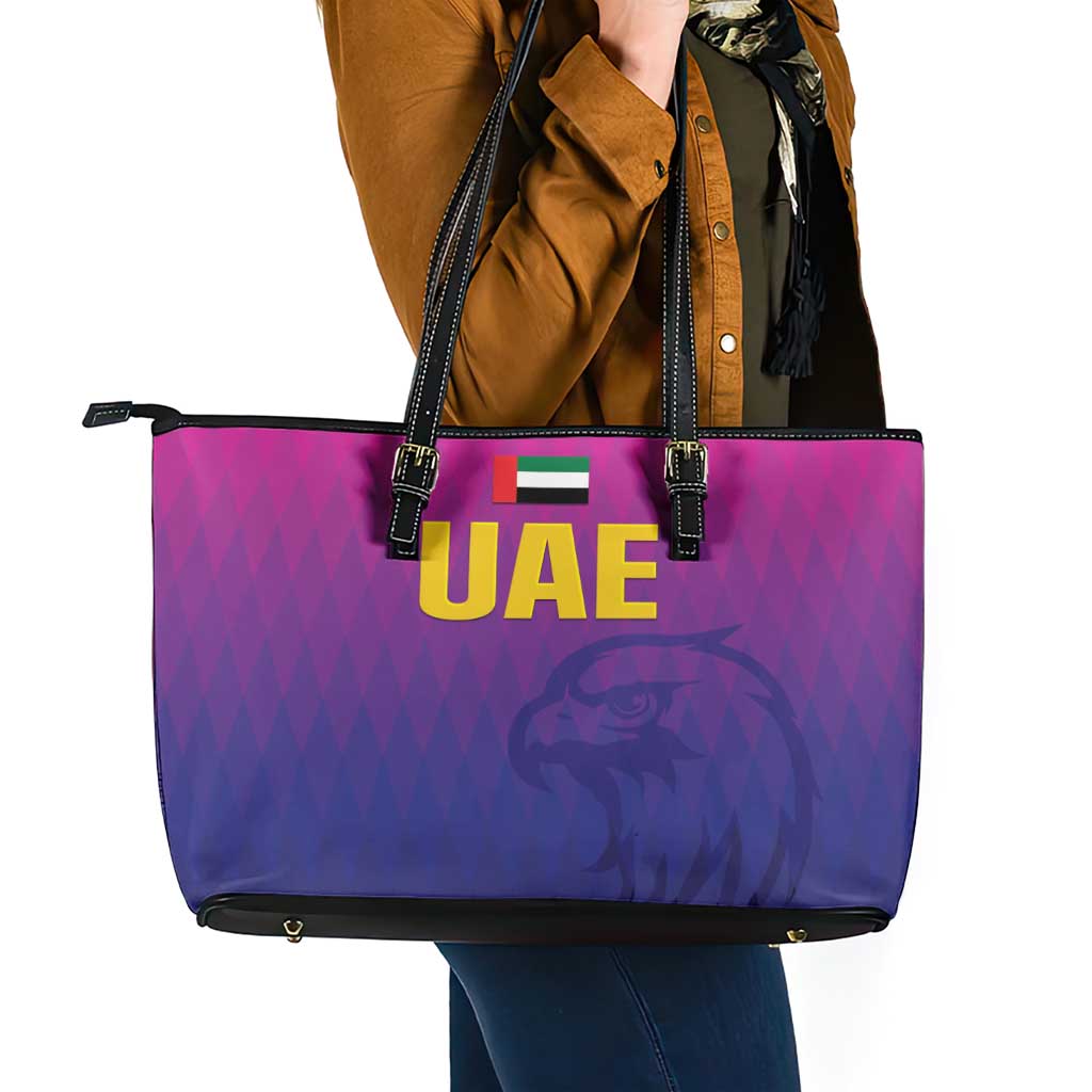 United Arab Emirates Cricket Leather Tote Bag Go Champions Sporty Style LT05 - Wonder Print Shop