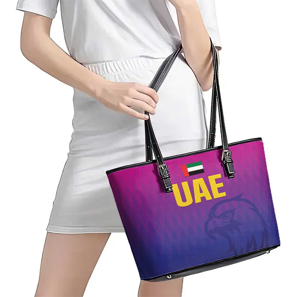 United Arab Emirates Cricket Leather Tote Bag Go Champions Sporty Style LT05 - Wonder Print Shop