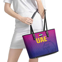 United Arab Emirates Cricket Leather Tote Bag Go Champions Sporty Style LT05 - Wonder Print Shop