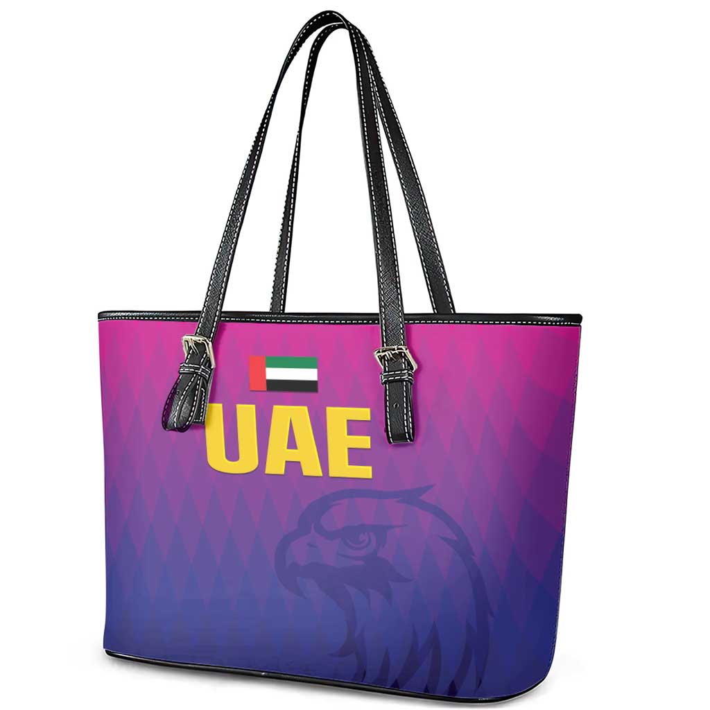 United Arab Emirates Cricket Leather Tote Bag Go Champions Sporty Style LT05 - Wonder Print Shop