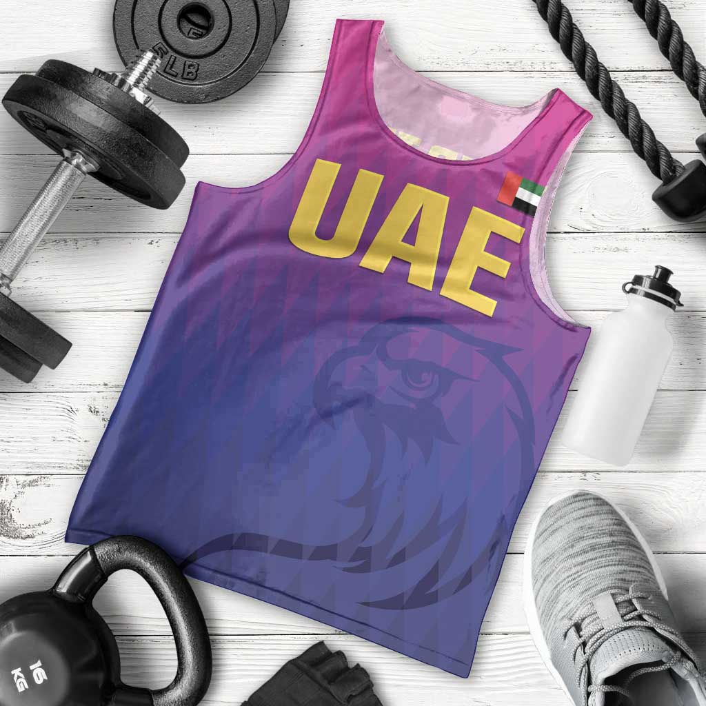 Custom United Arab Emirates Cricket Men Tank Top Go Champions Sporty Style LT05 - Wonder Print Shop