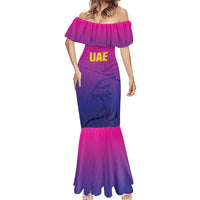 Custom United Arab Emirates Cricket Mermaid Dress Go Champions Sporty Style LT05 - Wonder Print Shop