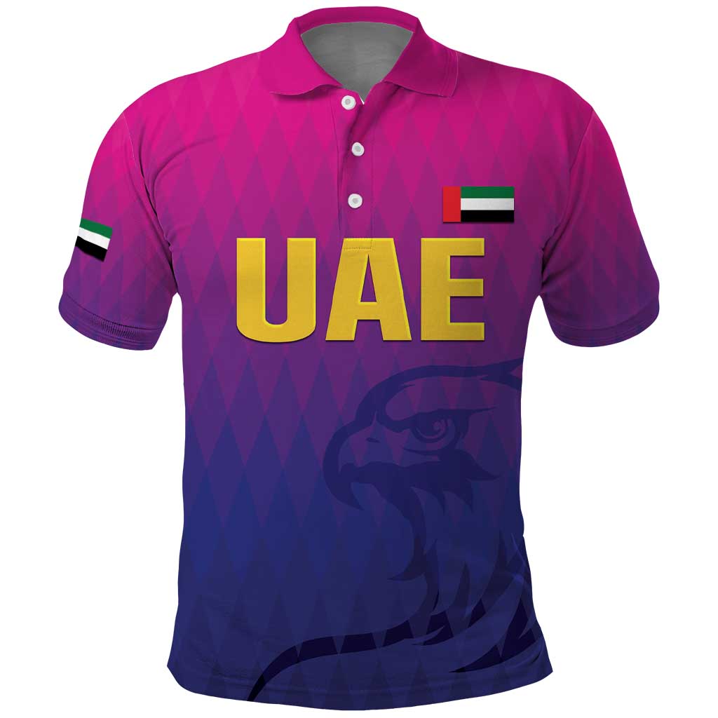 Custom United Arab Emirates Cricket Polo Shirt Go Champions Sporty Style LT05 - Wonder Print Shop