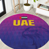 United Arab Emirates Cricket Round Carpet Go Champions Sporty Style